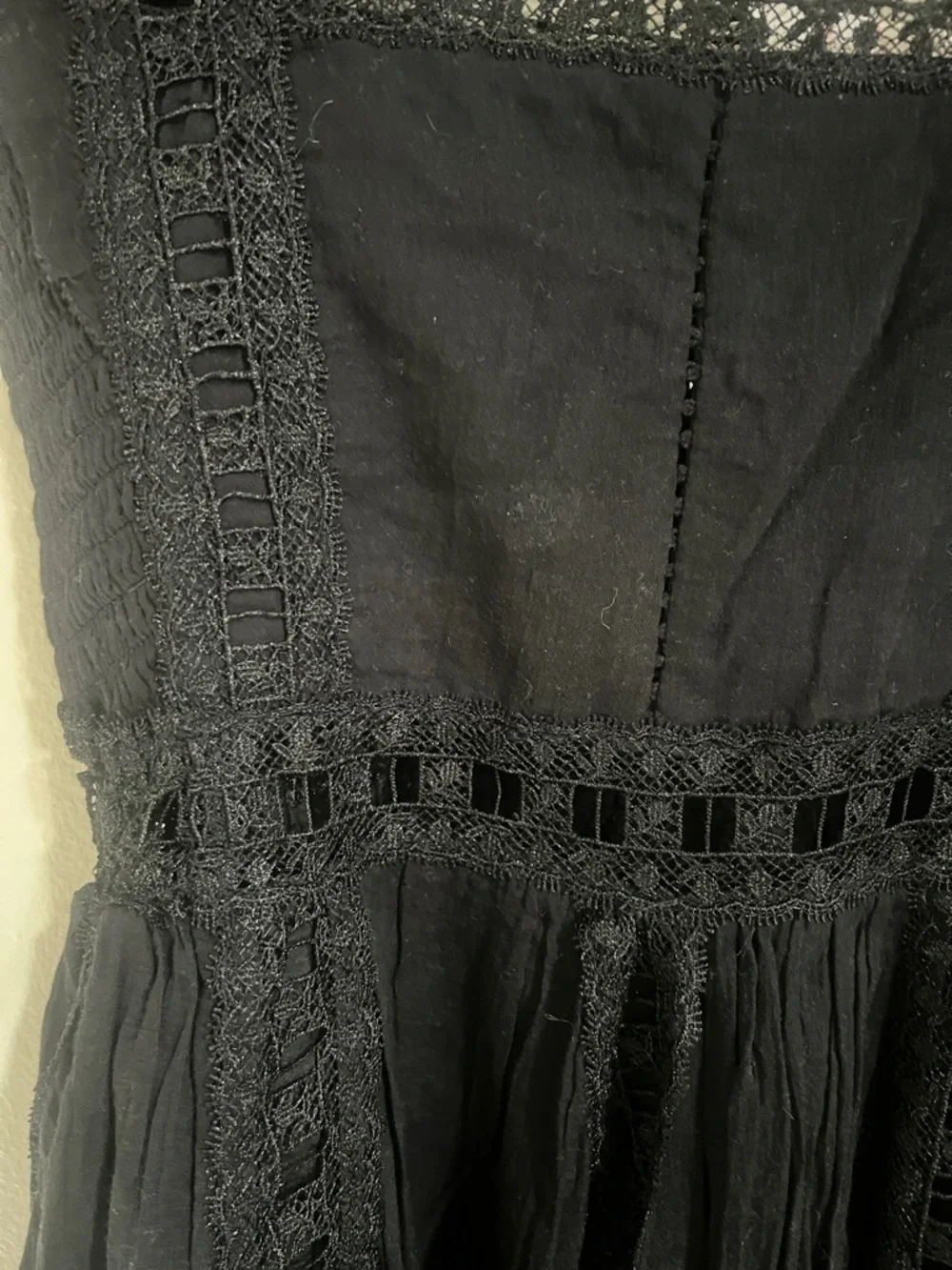 Free People Verona Ruffled Sleeve Lace Dress - Picture 5 of 9